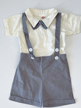 Boy Baby Children Short Sleeves Wedding Formal Romper Shirt Pants Outfits suits