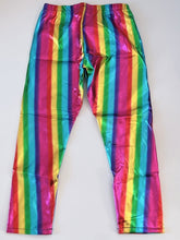 Kid Girls Children Mermaid Scale Shine Rainbow Costume Sea Party Pants leggings