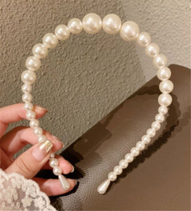 Women Girl Chic Pearl Party Hair head band headband Hoop