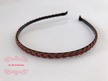 Women Girl BOHO Synthetic Suede Braided Thin Slim Hair head band headband Hoop