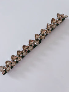 Women Shine Heart Crystal Rhinestone Bling Waist Dress Elastic Belt Waistband