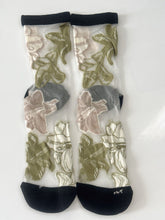 Women Retro Fancy Ankle Flower Floral Transparent Summer lace Short Dress Socks