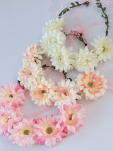 Women Daisy Flower Leaf Boho Party Wedding Beach Crown hair headband Garland