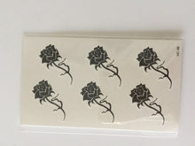 Women Sexy mini star Flower water Transfer Art Body Temporary Tattoo Sticker HC-48:Rose Flower
