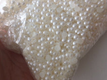 100P White Round Pearl Phone Hair Nail Acrylic Bling DIY Decoration Beads 4mm