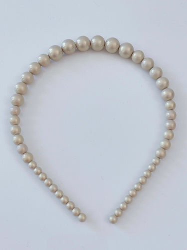 Women Girl Chic Retro Matt Color Polish Pearl Party Hair head band headband Hoop Matt White