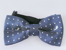 Boys Kids Children Formal Party Pre-tied Wedding Silk bow tie Necktie bowtie Denim Look Blue with Dolphin Bowtie
