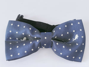Boys Kids Children Formal Party Pre-tied Wedding Silk bow tie Necktie bowtie Denim Look Blue with Dolphin Bowtie
