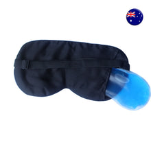 AU Stock 100% Silk Wide Women Men Rest Travel Sleeping Eye Mask OR with ice pad