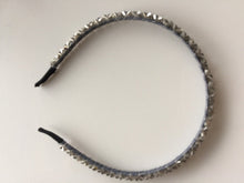 Women Lady Girl Bling Shiny Crystal look Bead Party Headband Hair Head Band Hoop Silver
