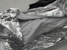 Women Men Adult Witch Ghost Party Costume leather look Halloween Cape Cloak hood
