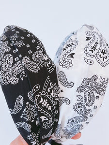 Women Retro BOHO Paisley Wide Hair Band Head Band Headband Bandana Style Hoop