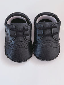 Baby Boy Kid White Navy Black Wedding Formal Party Synthetic leather Soft Shoes