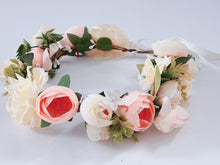 Women Bohemian Rose Bud Flower Leaf Crown hair headband Garland Photogragh Tiara