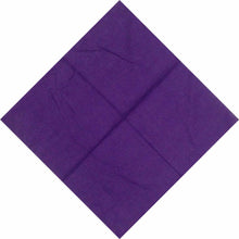 Women Men Retro Hip hop Cotton biker dance Paisley Bandana Hair Headband Wrap Solid dark purple