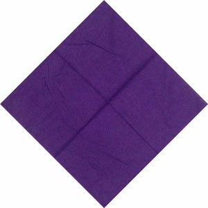 Women Men Retro Hip hop Cotton biker dance Paisley Bandana Hair Headband Wrap Solid dark purple