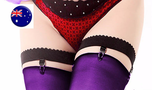 1Pair Women sexy Elastic Stockings Garter brace Suspender leg thigh Belt Clip