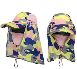 Men Fishing Camping Hiking Mask Sun UV Protection Outdoor neck cover Hat Cap