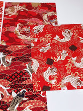 5x Craft Japanese Pattern Fabric Cloth Pieces Sewing Patchwork Wrap Material