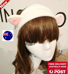 Women Lady Girl kid Cat Kitty Animal Costume Ears Party Hair Bath head band Prop