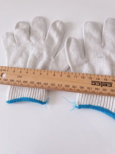 Kids Children Work Protective Cotton Yarn SHORT Gloves Mittens 3-12 Years