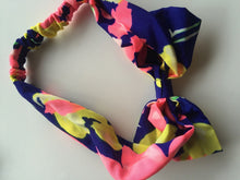 Women Lady Girl 70' 80' Retro Party bow Chiffon Headband Head Hair band Scarf