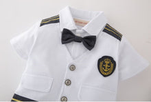 NEW kids Girl Boy Baby Sailor marine Captain Pilot Costume Party Romper Outfit