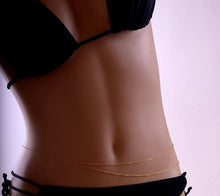 Lady Celebrity Style Hot Sexy Bikini Crossover Body Belly Chain Tassel Jewellery