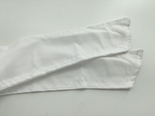 Baby Girl Kid Boho Retro BIG bow knot 80' 70' cotton Hair head band Bandana tie WHITE