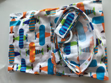Women Mum Breastfeeding Feeding Nursing Cover Shawl Privacy wire support Blanket Blue Airplane
