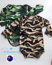 Boy Kid Baby Army Military Party Camouflage Green Camo Romper Bodysuit PROP