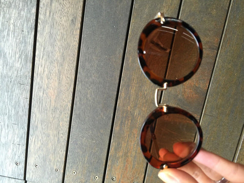 Children Girl Boy Kids Retro Frame Fashion sun beach eye sunglasses Prop Round leopard