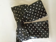 Girls Women Navy Red Bow Ribbon Polka dots School color Hair head clip barrette Black