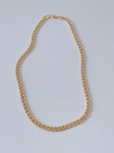 6mm Men Women Hiphop 18K Gold Plated Classic Flat Link Curb Chain Necklace