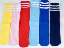 Children Below Knees Soccer Football Sports Stripe Long Socks Tights Stockings