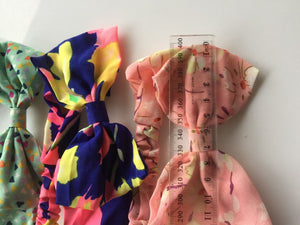 Women Lady Girl 70' 80' Retro Party bow Chiffon Headband Head Hair band Scarf