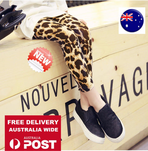 Baby Kids Girls children Party Jaguar Leopard Animal dot Print pants leggings 15:8-9 yrs