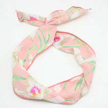 Women Girls Cherry retro Wire Bunny Ear adjustable bow scarf Hair head band Wrap