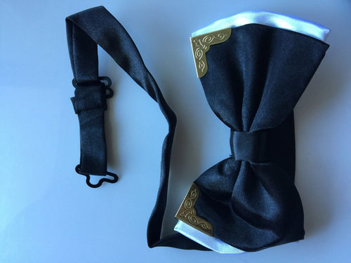 MEN Party Pre-tied Solid Formal Wedding Dance bow tie Necktie bowtie AU STOCK Black