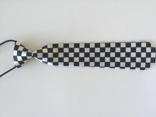 Boy Kids Baby Narrow Slim thin Formal Party wedding Suits Show Tie Necktie Black White Check