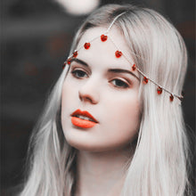 Women Party heart beads boho Bohemian Metal Hair Chain Headband forehead band
