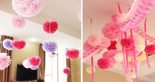 Wedding Party Honeycomb Flower Lantern Paper Pom Poms hanging Decor Decoration