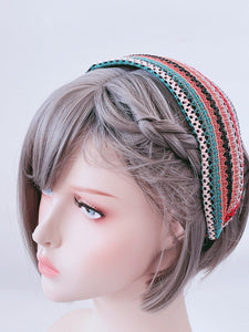 Women Retro Hippie BOHO Crochet Wide Hair Head Band Headband Bandana Style Hoop