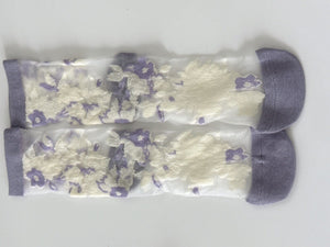 Women Retro Fancy Ankle Flower Floral Transparent Summer lace Short Dress Socks