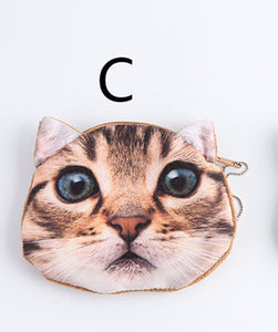 1x Lady Women Girls Kitty Cat Organizer Bag MINI pouch Coin key Card Bag Purse