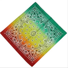 Women Girl Retro Rainbow Colorful Paisley Cotton Bandana Hair Headband Wrap