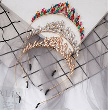 Women Crystal celestial Halo Sun Flame Party Hair head band headband Hoop Tiara