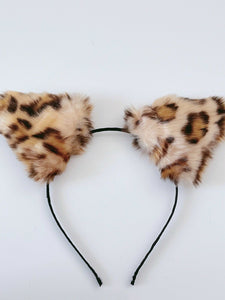 Women Children Fluffy Fur Cat Kitty fox animal Costume Ear Party Hair head band