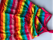 Baby Girl kids Children Rainbow Multi-colored Striped cotton Summer Strap Dress