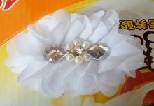 Baby Girl Floral Headband Set - Pearl & Rhinestone Flower Design for Special Occasions